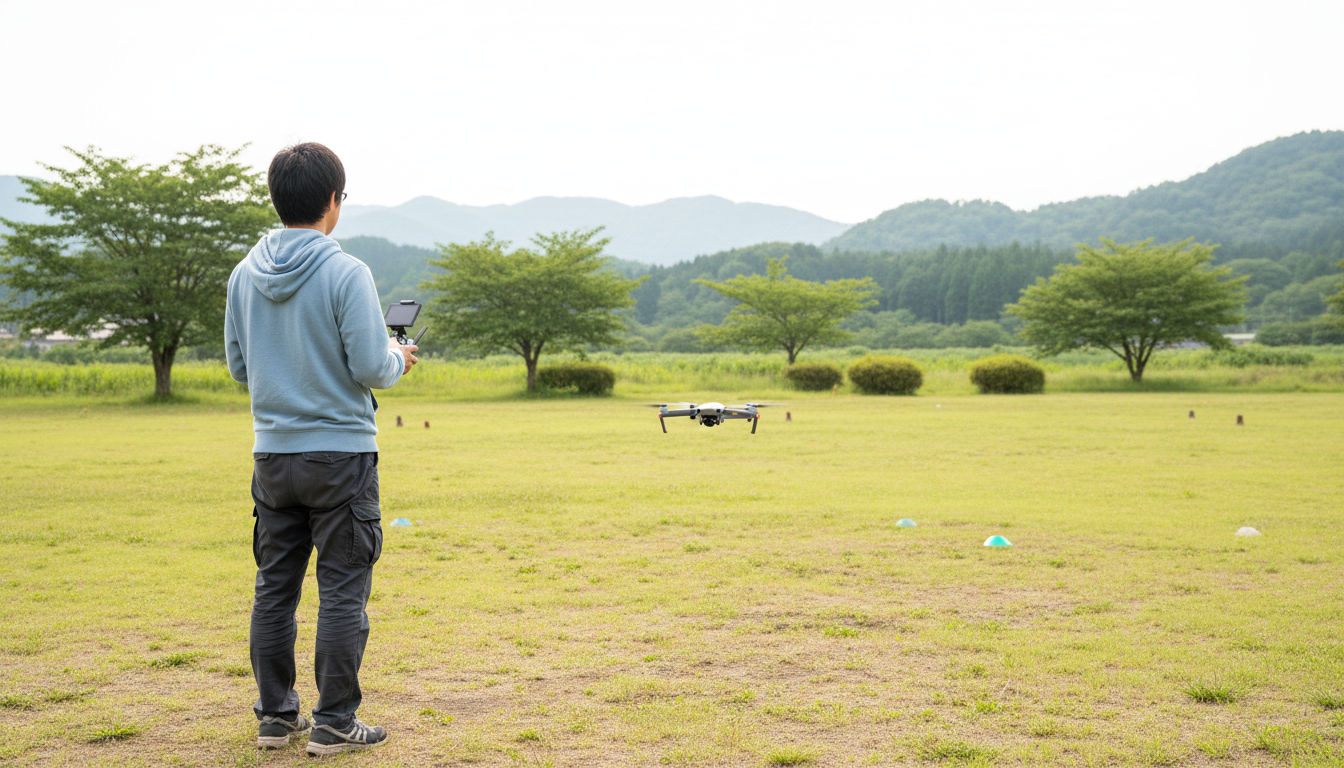 ドローン訓練風景